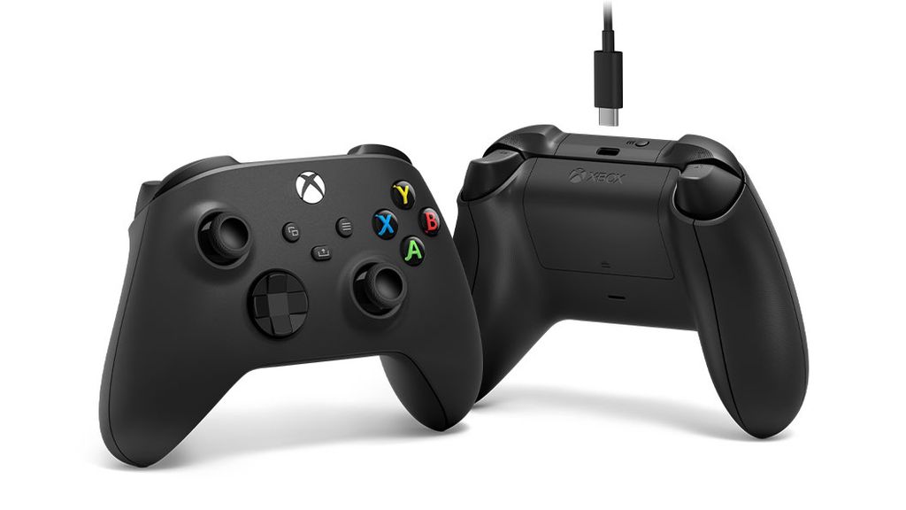 Tay Cầm Xbox Series Wireless Controller Carbon Black Kèm Dây Cáp USB-C