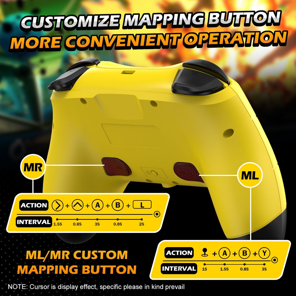 Tay cầm không dây IINE Pikachu Yellow cho Nintendo Switch L702