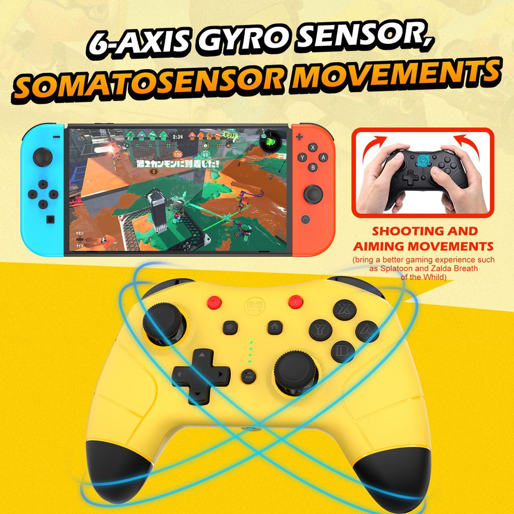 Tay cầm không dây IINE Pikachu Yellow cho Nintendo Switch L702