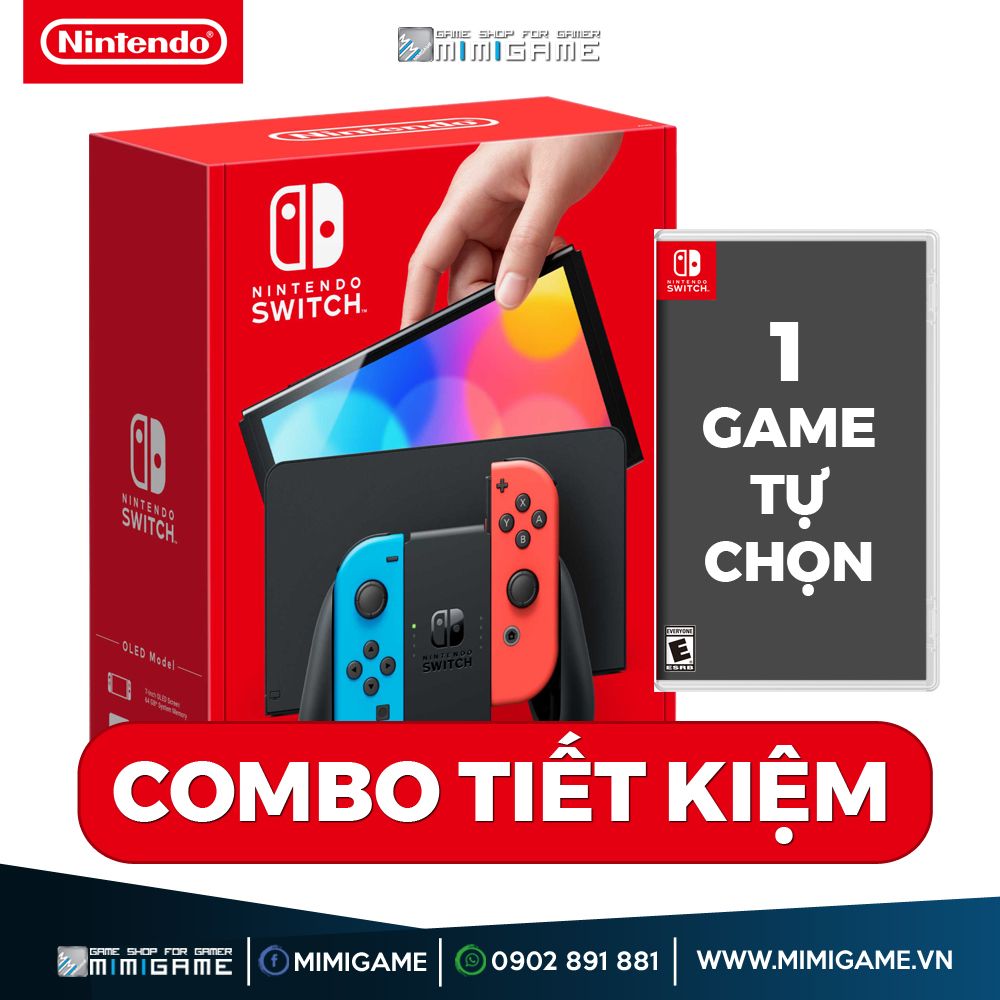 Máy Nintendo Switch Oled Combo Kèm Game Tiết Kiệm