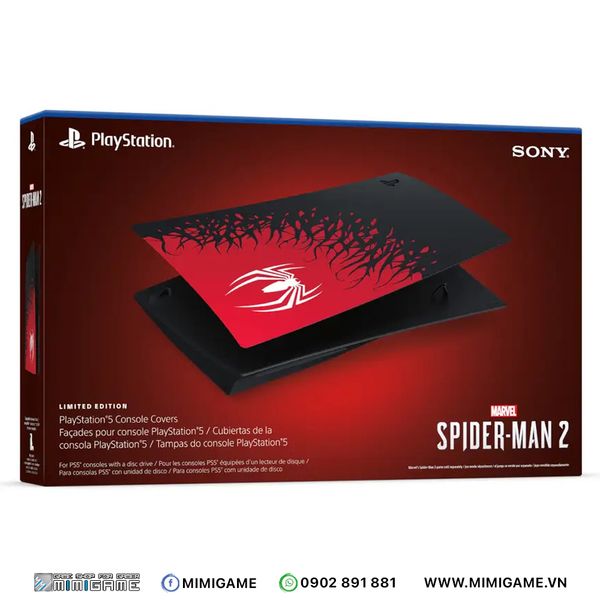Bộ vỏ ốp máy Playstation 5 phiên bản Spider-Man 2 ( MÁY DIGITAL)