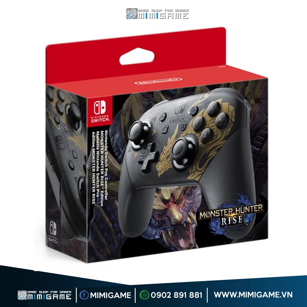 Tay Cầm Nintendo Switch Pro Monster Hunter Rise Edition
