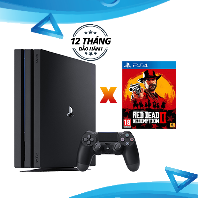 PlayStation Pro 1TB Console Red Dead Redemption Bundle
