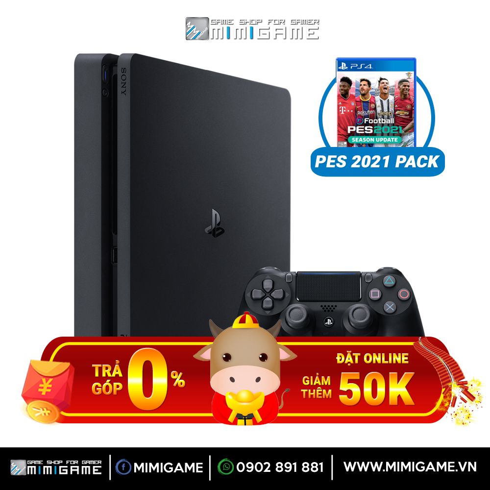 Máy Playstation 4 Slim 1TB + PES 2021 / CUH 2218B Chính Hãng Sony VN