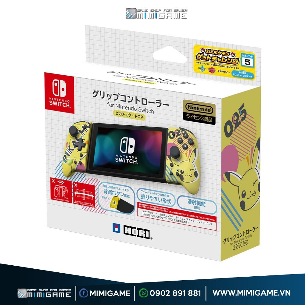 HORI Nintendo Switch Split Pad Pro Pikachu POP