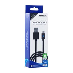 Dobe Dây USB Type-C 3M Sạc Dành Cho Tay PS5/XB Series X/Nintendo Switch/Phone