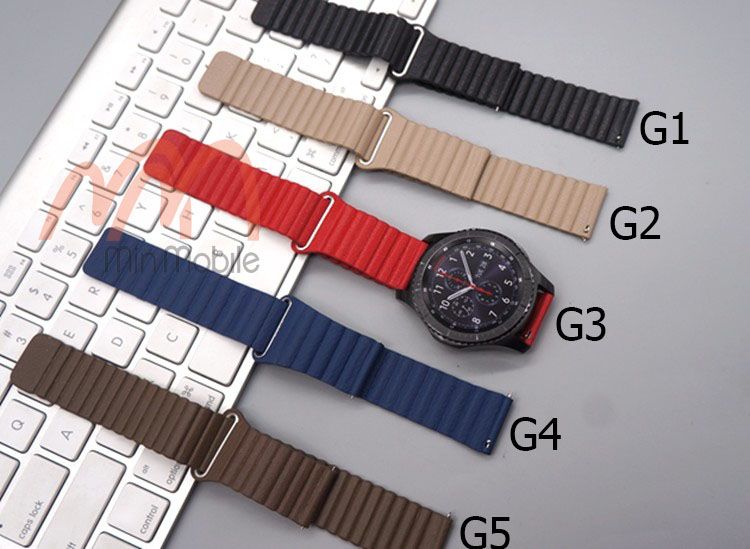 Dây da nút gài thông minh Samsung Gear S3