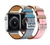 Dây da 2 màu đồng hồ Apple Watch seri 1 2 3 4 5