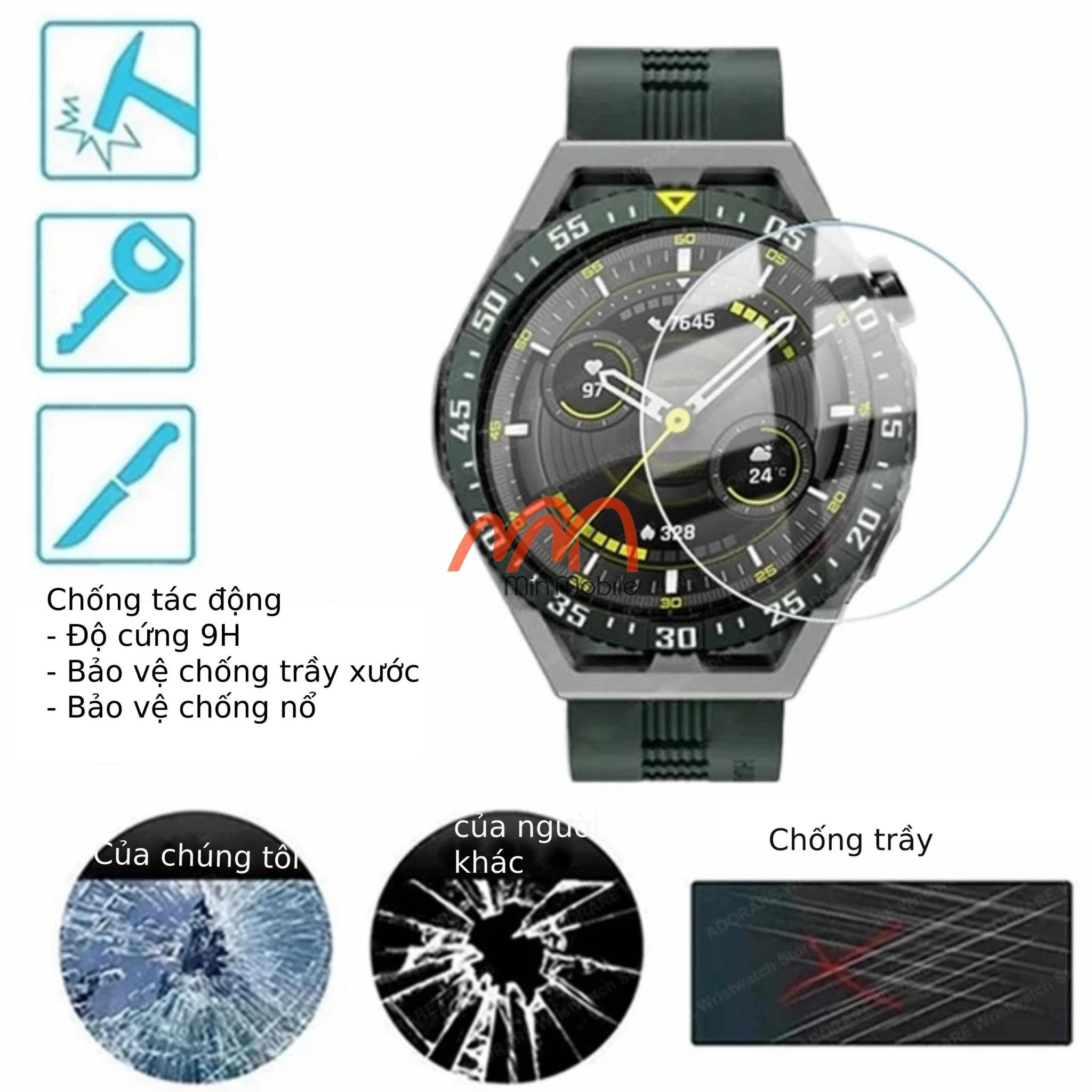 Kính Cường Lực Huawei Watch GT3 SE