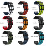 Dây Đeo Silicon 2 Màu Garmin Fenix 6 HM01