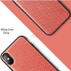 Ốp lưng da dập vân kim cương iPhone Xs Max hiệu X Level