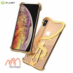 Ốp lưng iPHone XS Max kim loại rồng hiệu R-Just