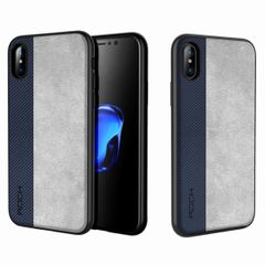 Ốp Lưng iPhone X Da Sọc Màu Hiệu Rock