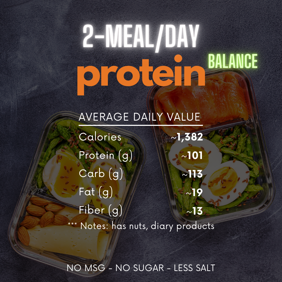  [2 bữa x 5 ngày] CÂN BẰNG NHIỀU ĐẠM (Balance with High Protein) 