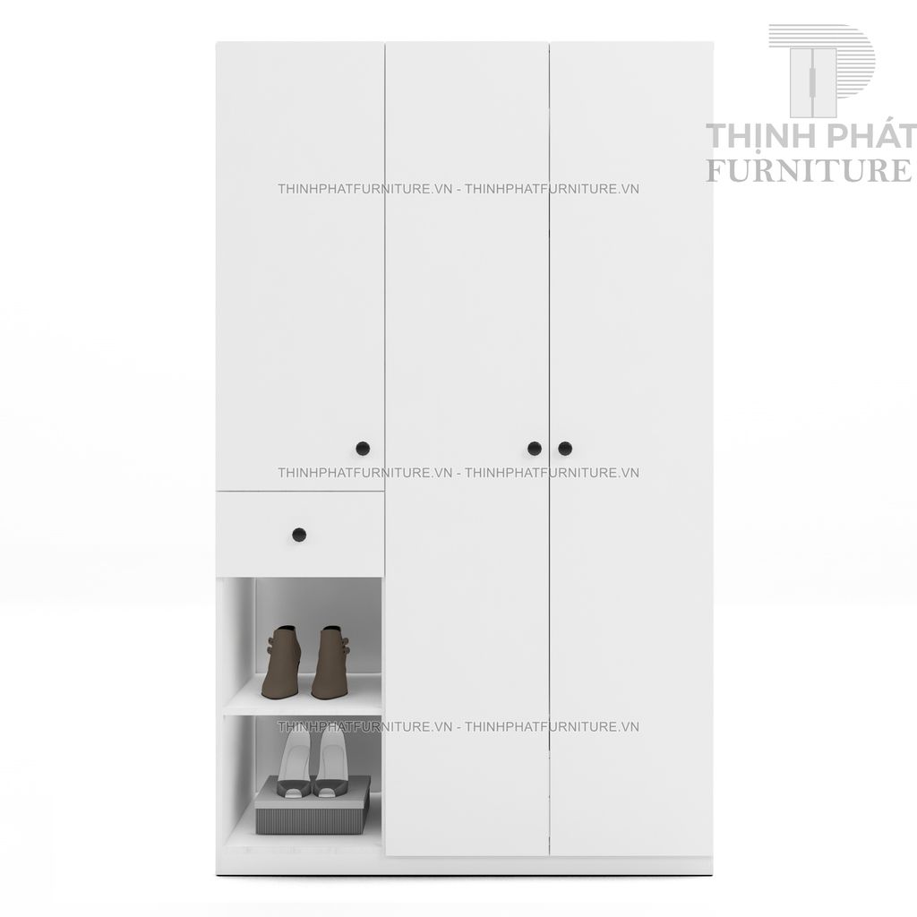 Tủ Quần Áo 1m2 X 2m Thiết Kế Phá Cách Gỗ Mdf Phủ Melamine