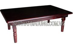 Bàn trà chân tiện 70 x 120 - Vàng