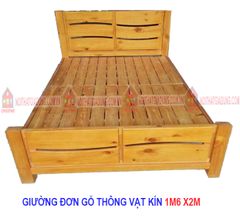 Giường Đơn Vạt kín 1M6X2M