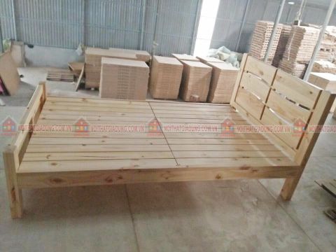 Giường Đơn Vạt kín 1M6X2M