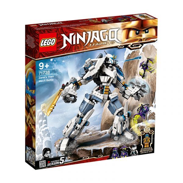 LEGO NINJAGO 71738 Chiến Giáp Titan Của Zane (840 Chi tiết)