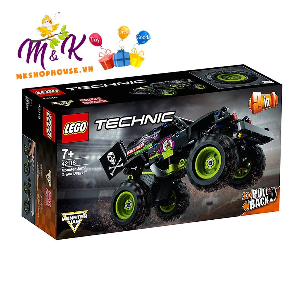 LEGO Technic Chiến Xe Monster Jam Grave Digger 42118