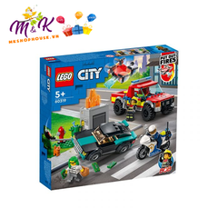 Đồ Chơi LEGO CITY Xe Cứu Hỏa & Cảnh Sát Truy Bắt Tội Phạm 60319