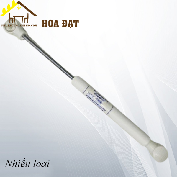 Ben hơi 100N, 270mm, xilanh đồng, màu trắng, đầu nhựa, phụ kiện 1mm VNH P270WU.