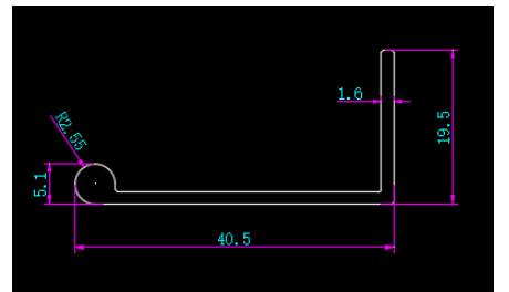 Tay nắm âm nhôm, màu chrome bóng gương - VNH16C96