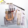 Kệ dao thớt nan dẹp inox mờ cao cấp, ray giảm chấn W260xD475xH455 - VNH260475455-VNH260475455