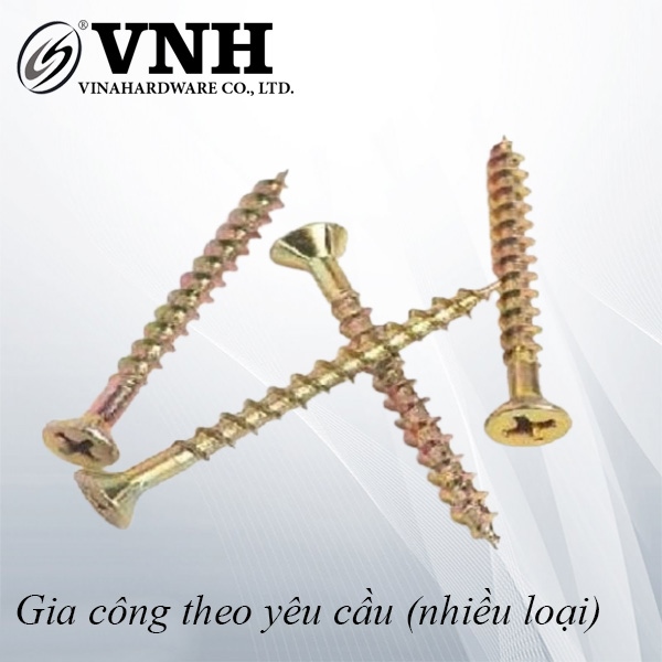 Vít gỗ đầu bằng răng thưa M4, bảy màu-VG415Z23