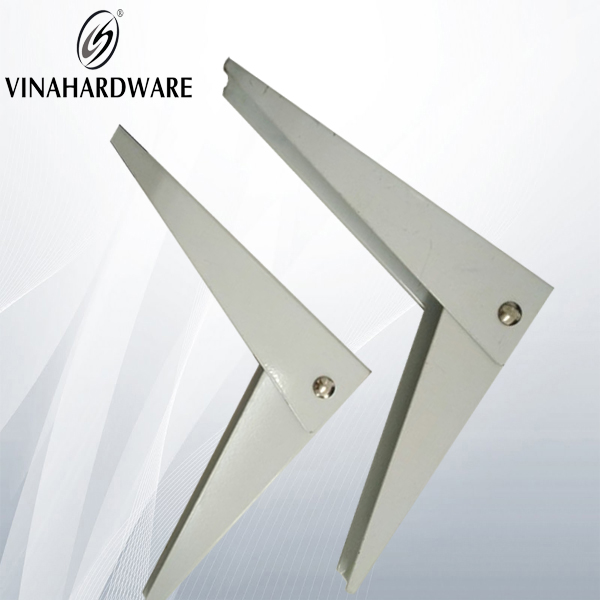 Pát sắt vuông xếp gọn màu trắng dài 8 inch VNH (cặp)
