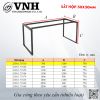 Khung bàn sắt tháo ráp rời hộp Vinahardware loại 30x30, sơn đen mờ - VNH70011003