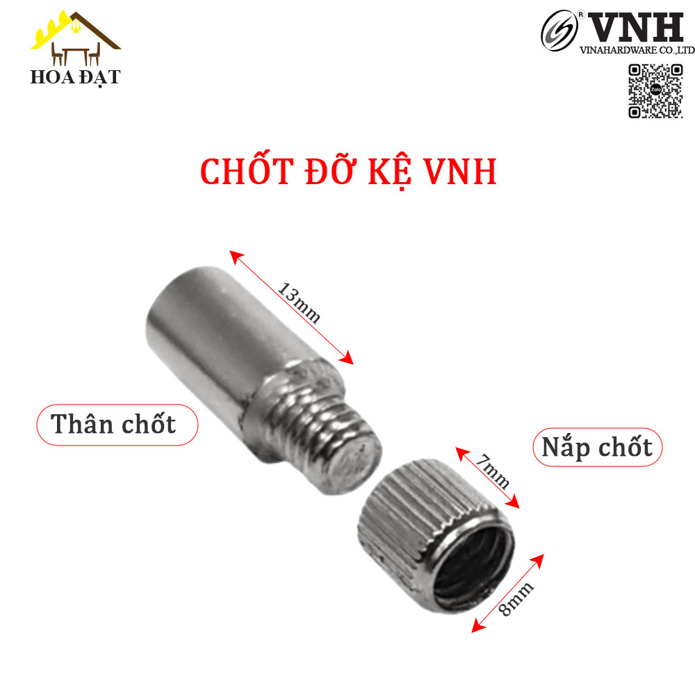 Thân chốt đỡ kệ 8x19mm VNH CDK12182-CDK12182