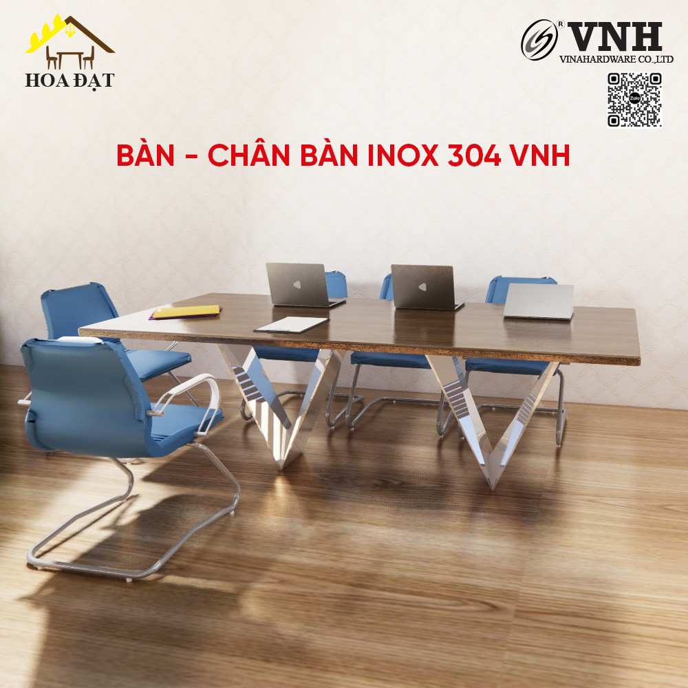 Chân bàn inox (304) dày 1.0 ly (1080x310x730) - VNH1080I304