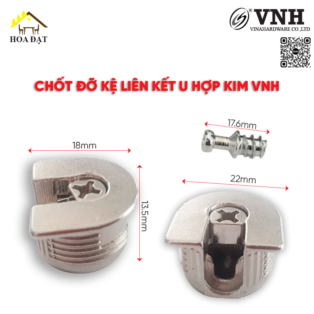 Chốt đỡ kệ liên kết U hợp kim, dày 13,5mm VNH CC099AT-CC0099AT