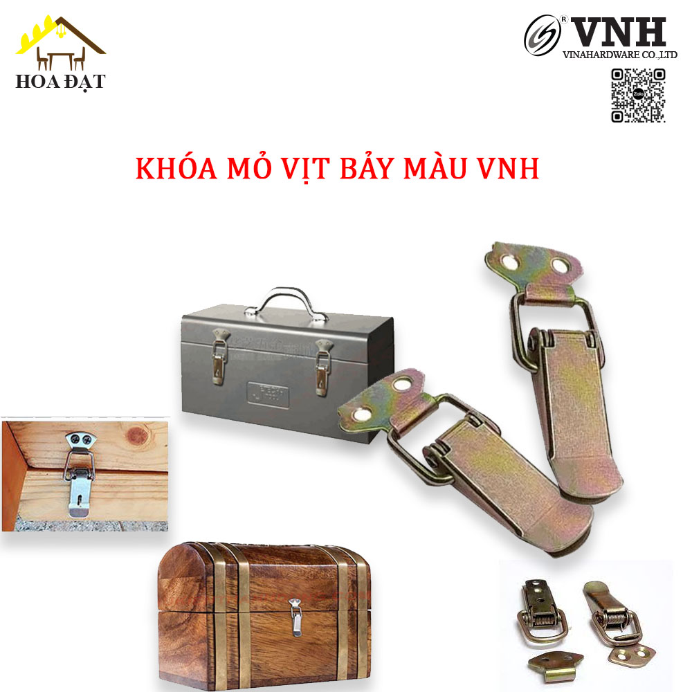 Khóa mỏ vịt bảy màu loại nhỏ, 38x30mm VNH TL1010Z23-TL1010Z23