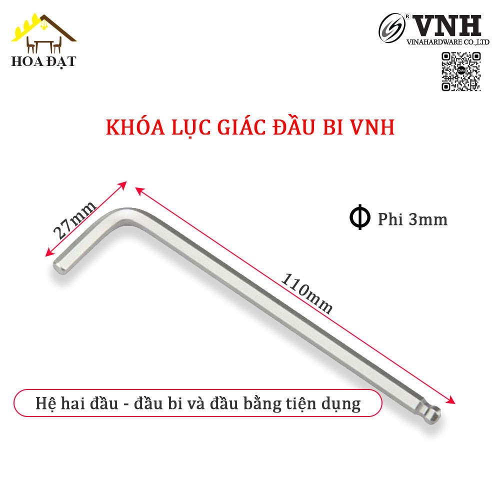 Khoá lục giác 3x50mm mạ kẽm trắng HK350-HK350