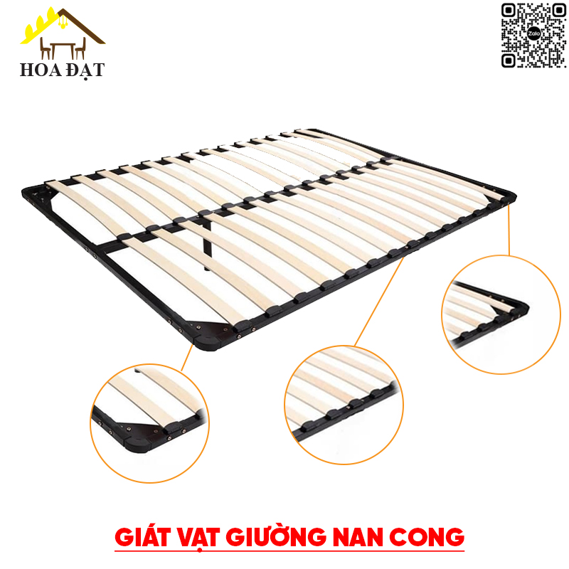 Giát vạt giường nan cong VNH, nhiều kích thước