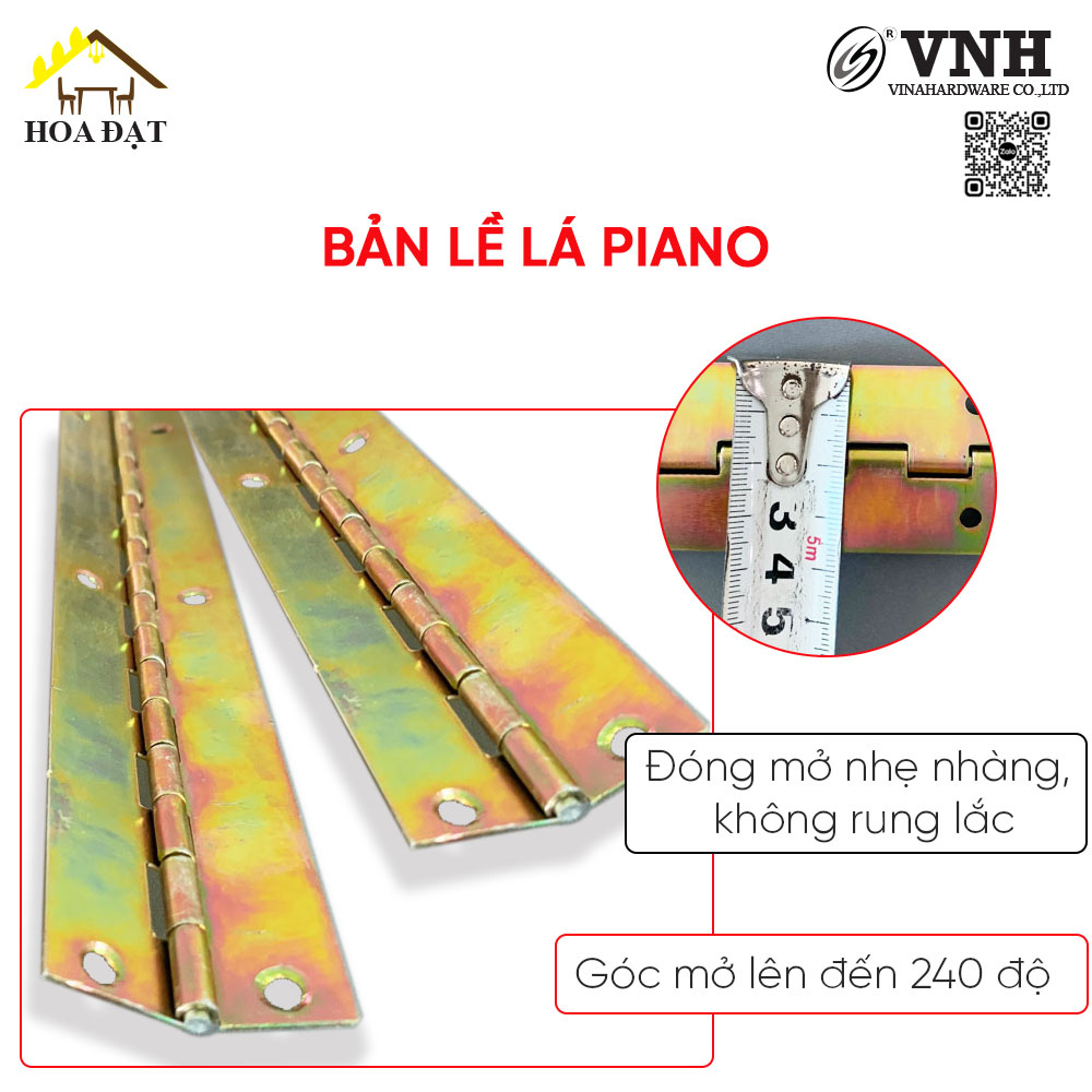 Bản lề lá piano bản 37mm, bảy màu-VNH372590