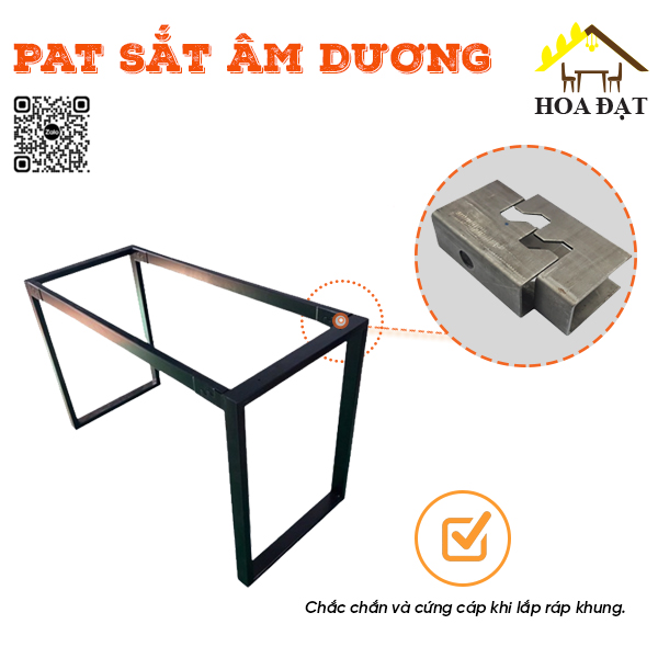 Pat ( Bas) sắt ngàm liên kết âm dương răng cưa lắp bàn ghế cho sắt VNH2923417