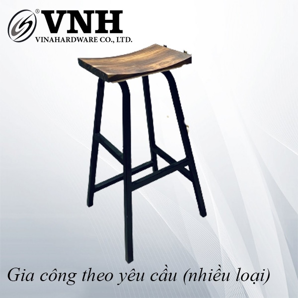 Khung ghế đôn sắt sơn đen tĩnh điện VNH