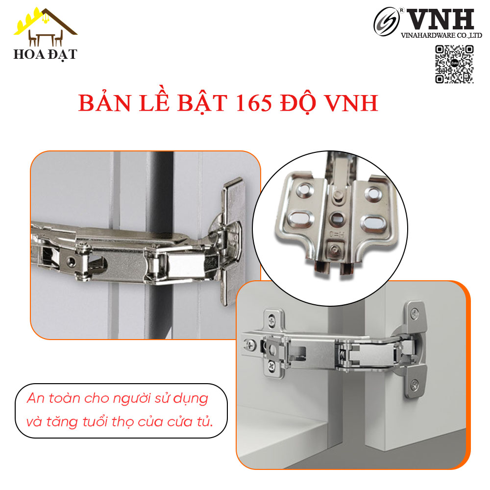 Bản lề bật 165 độ H9986A15