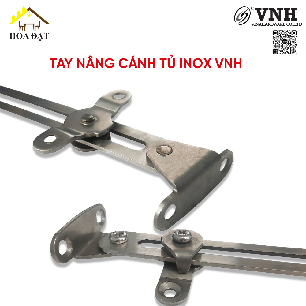 Tay nâng cánh tủ inox, 2x300mm, VNH LD9389-LD9389