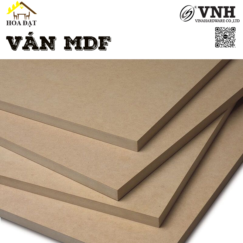 Ván MDF phủ melamin dán cạnh kích thước 600x1200x18mm