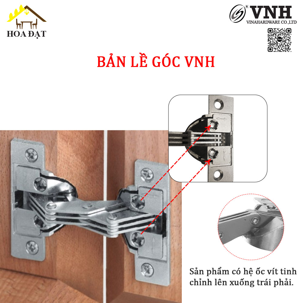 Bản lề góc VNH H45N1-H45N1