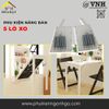 Bộ phụ kiện nâng kết hợp Vinahardware (bộ 5 lò xo) 330x210x40mm màu trắng cho bàn ăn - VNH29236671