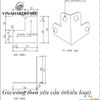 Pat ( Bas) ke góc V60-2G Vinahardware, 2x60x60x60mm, màu giả cổ Vina SP3707070-SP3707070