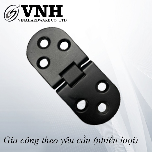 Bản lề bán nguyệt xi vàng đồng 40x80mm VNH H0012B-H0012B