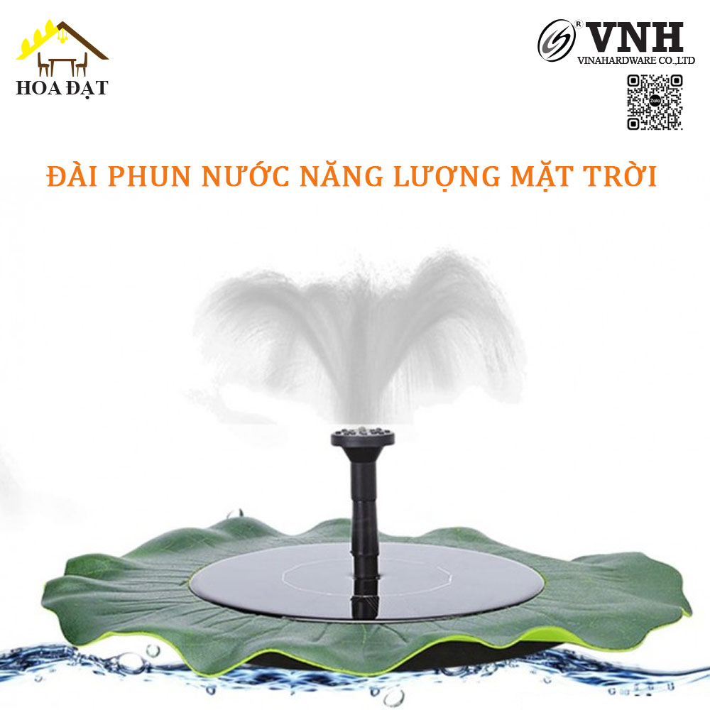 Đài phun nước hoa sen năng lượng mặt trời PF0016