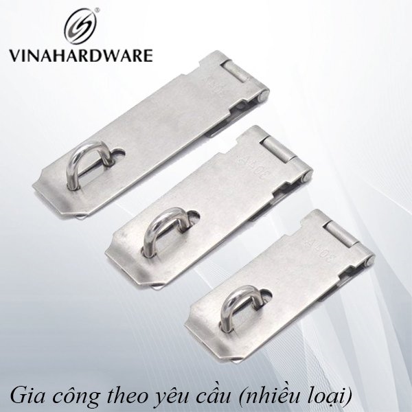 Khóa chốt cài cửa 80mm, Inox 201 Vina - VNH480M