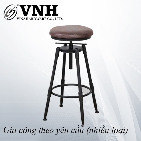 Khung ghế quầy bar chân sắt sơn tĩnh điện đen - VNH750850